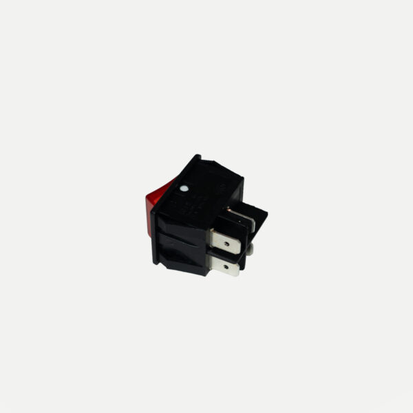 Red luminous 2-pole switch - 0000411 - Image 2